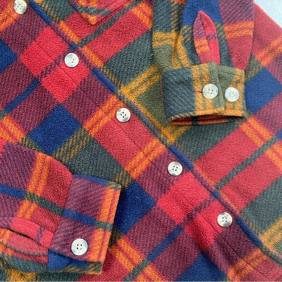 Fleece Plaid Button Up Shirt - Picture 5 of 7